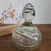Bonbonnière en cristal ciselée