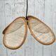 Suspension fleur rotin et lin