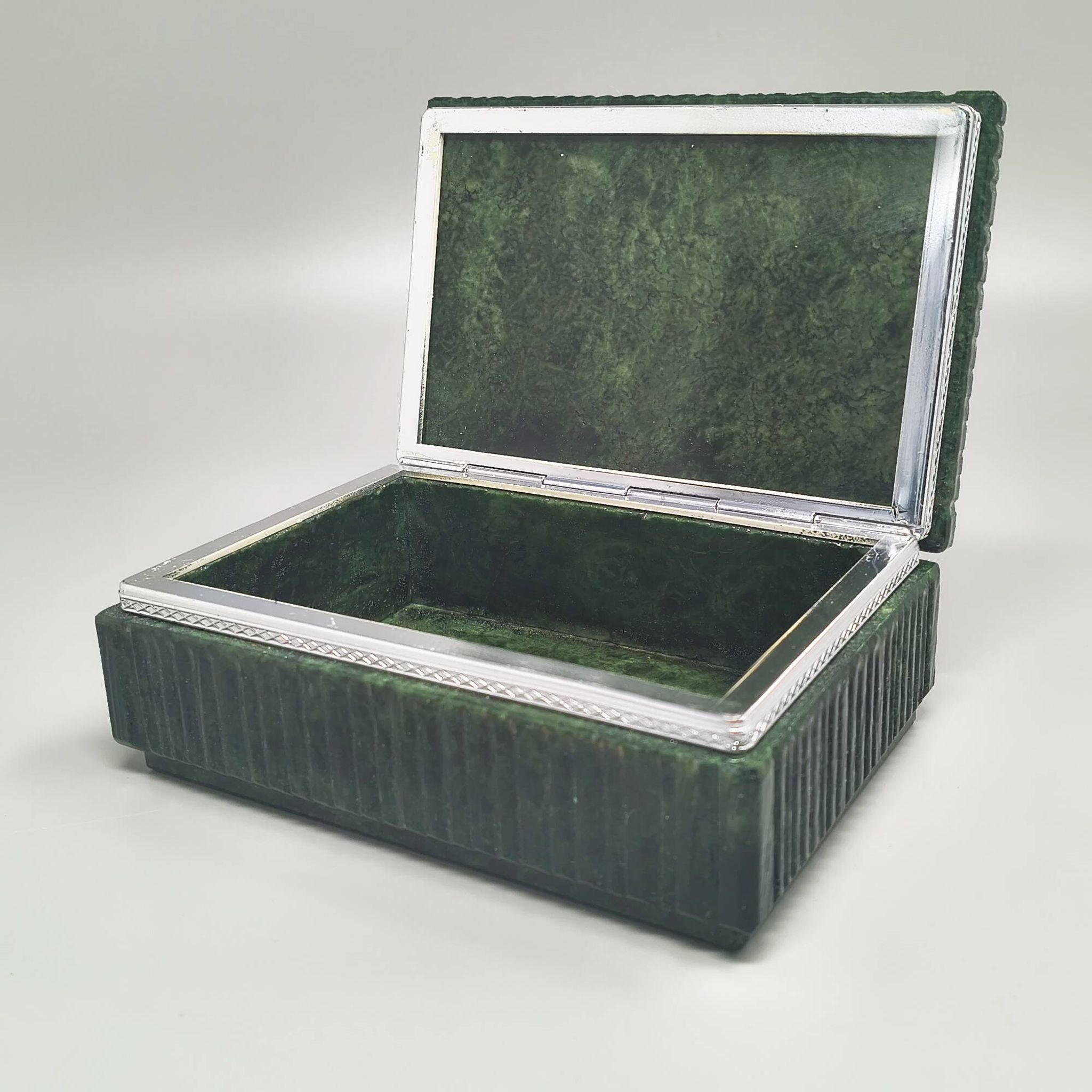 1960s Alabaster Green Smoking Set by Romano Bianchi, Handmade