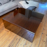 Table en verre fumé