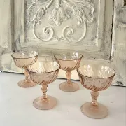 Champagne glasses – Vintage French Glass Set of 4