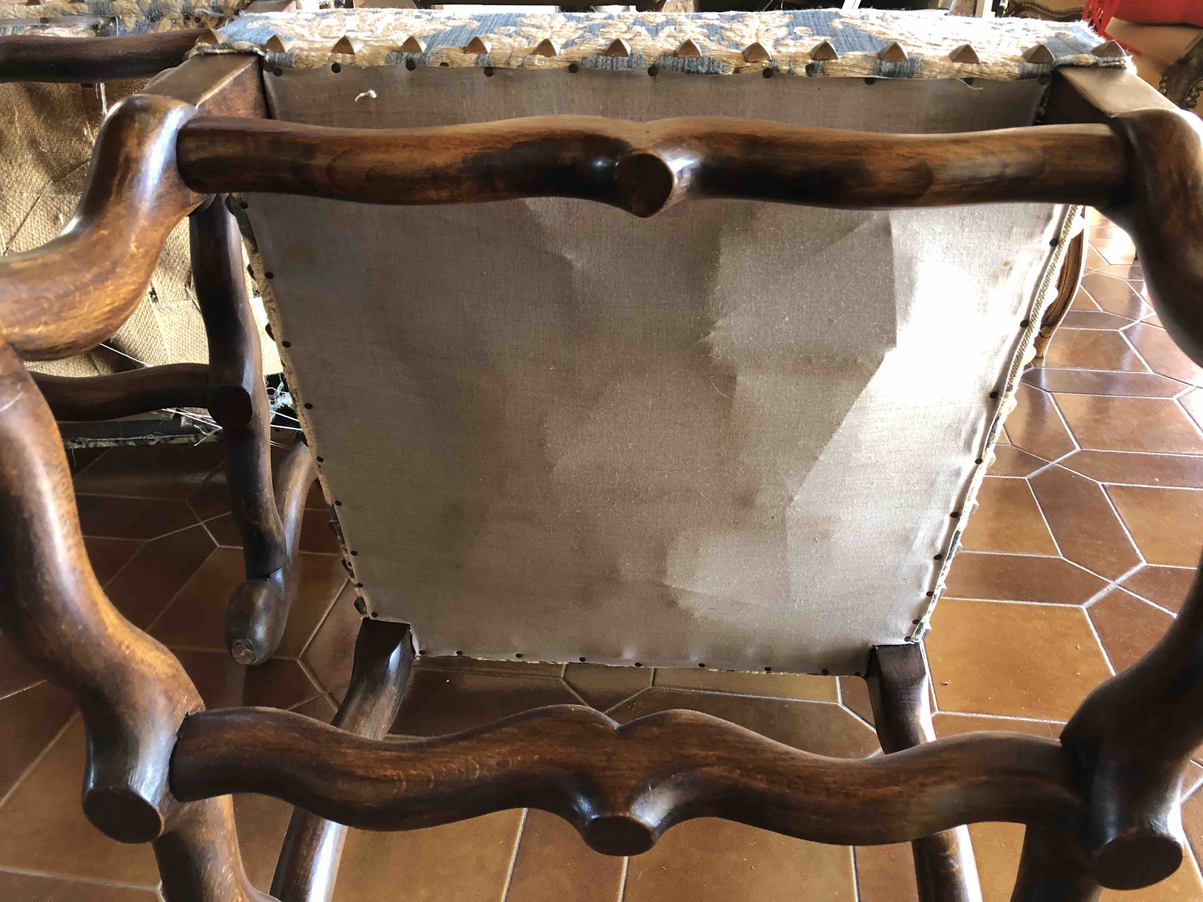 Set of 8 chairs style Louis XV