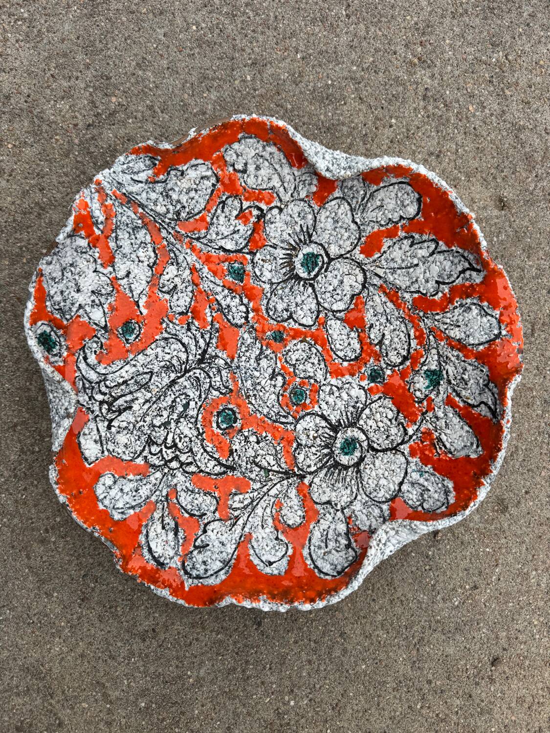 Ceramic pocket dish Vallauris 1960s