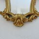 Baroque style mirror in gilded resin 60s 70s