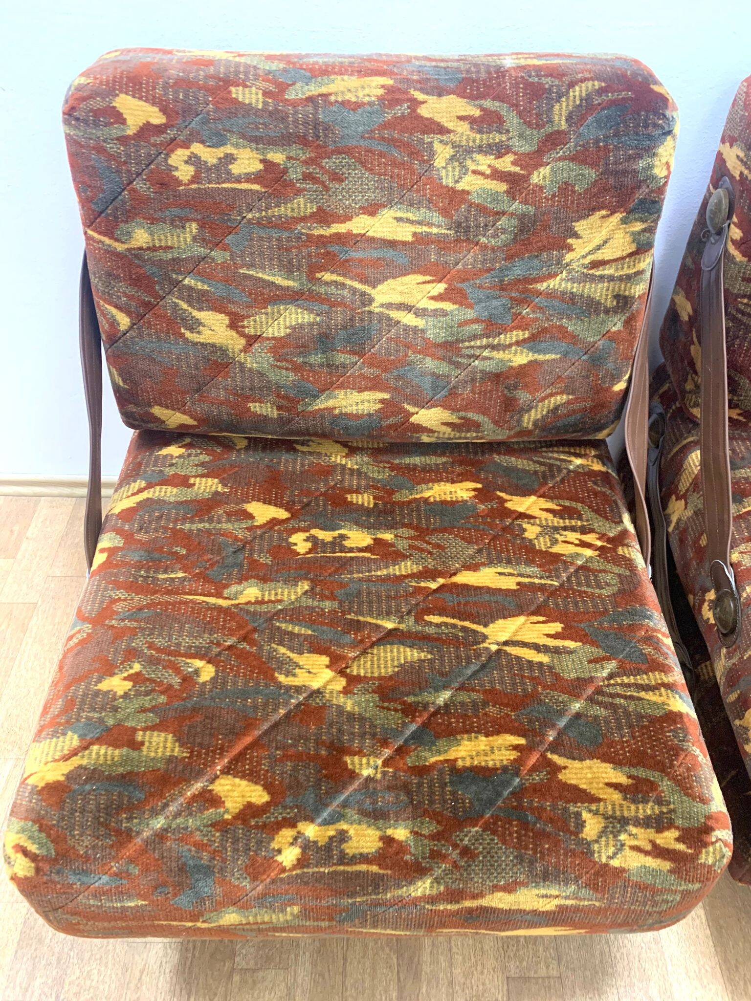 Fauteuils rétro, Tchécoslovaquie, années 1970 (lot de 2)