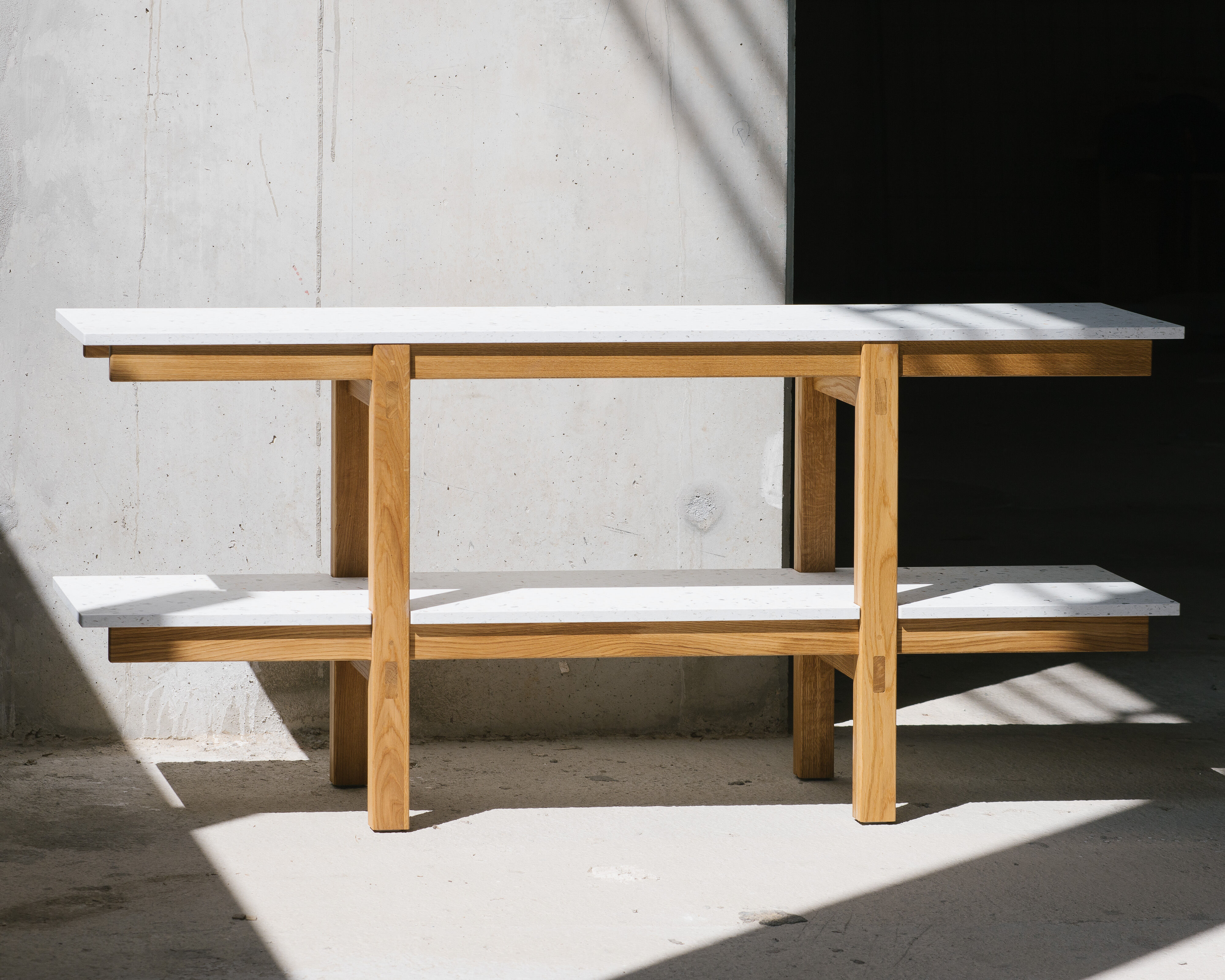 Enfilade Rinku oak and white recycled plastic