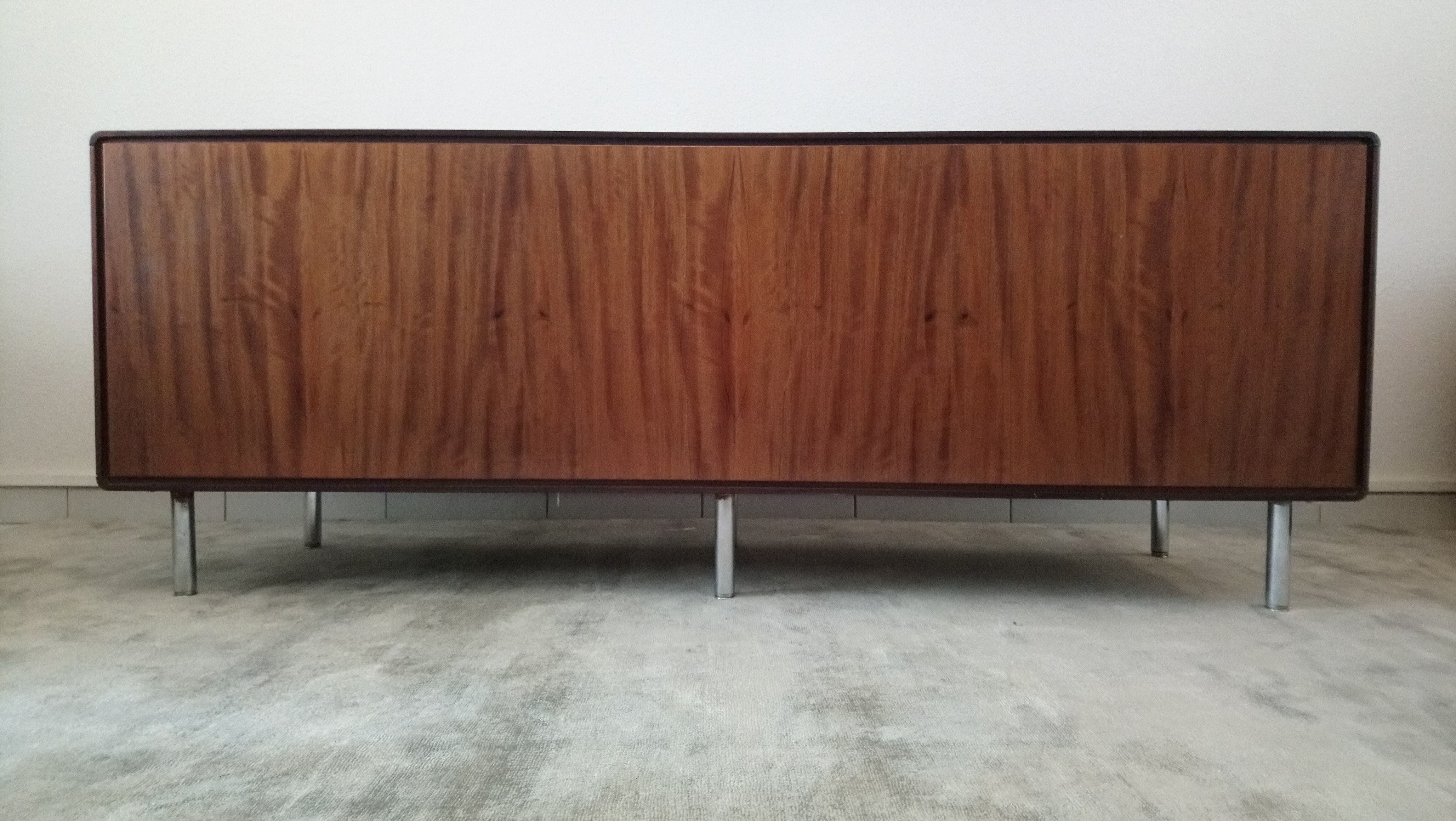 Rare row of wood and leatherette of the 60s 70s