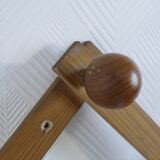 Vintage pine accordion coat rack