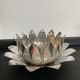 Empty Lotus pocket in silver metal Italy 70s