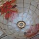 Lampe suspension en nacre et laiton