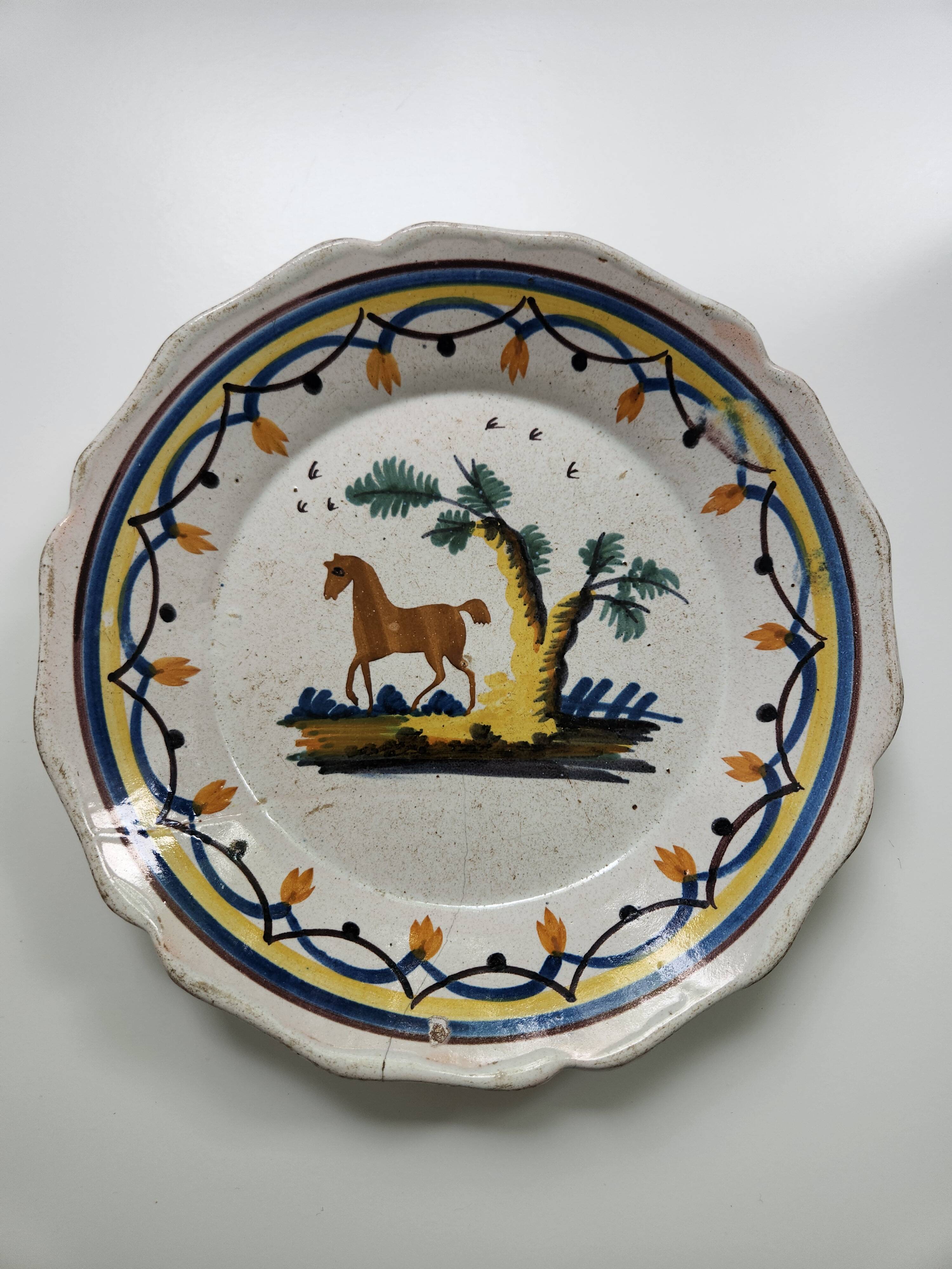 Nevers faience plate