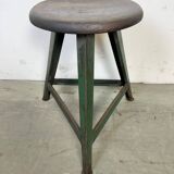 Dark Green Industrial Workshop Stool from Drupol, 1960s