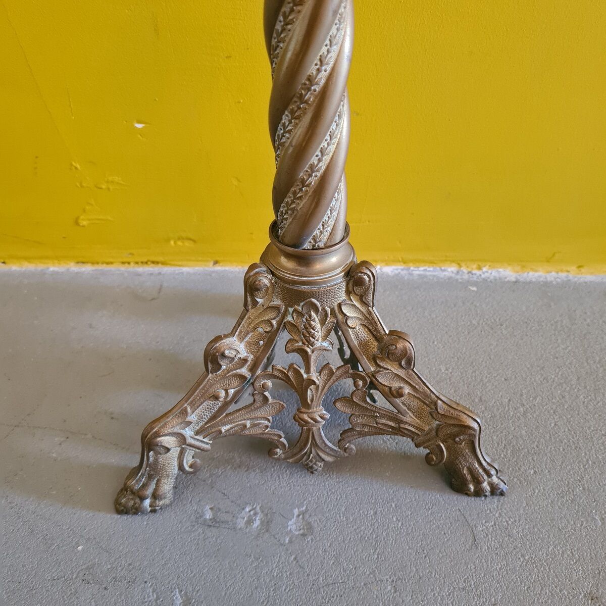 Antique Brass Church Candlestick 19th century