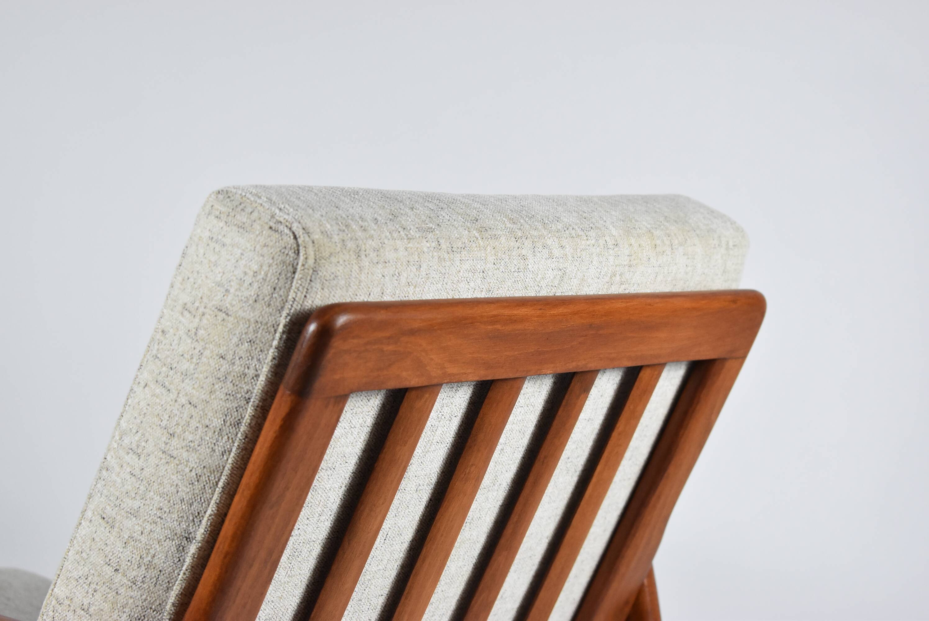 Original armchair fully restored, Scandinavian icon of 60s