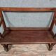 Bench with openwork back Louis XIII style nineteenth century oak