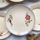 6 Petites assiettes vintage dépareillées fleuries - BADONVILLIER STEULER