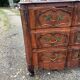 Commode 19 ème en Noyer et Bronze