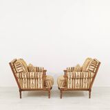 Pair of Louis XVI style armchairs