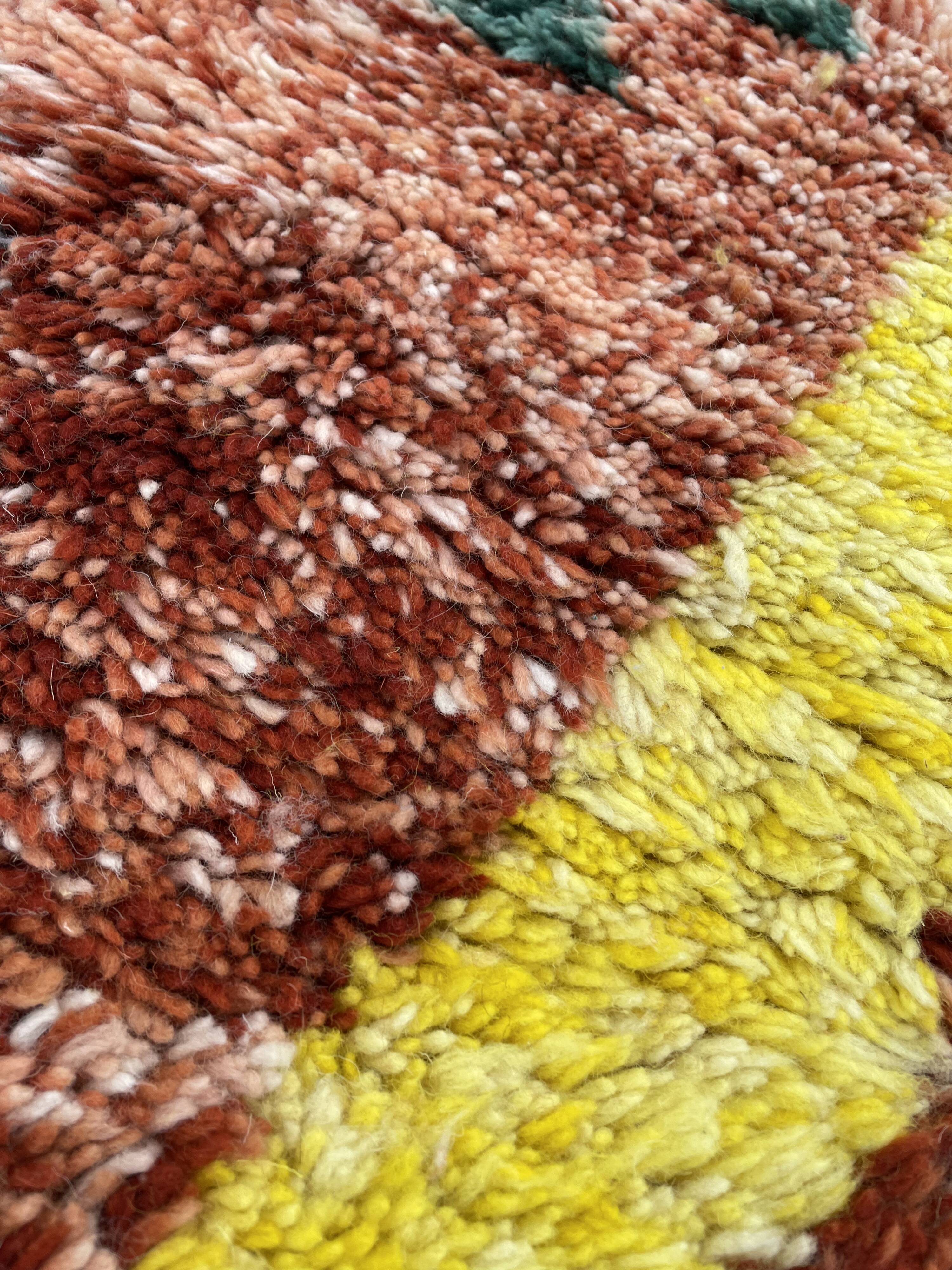 Berber carpet mrirt wool 185x300 cm