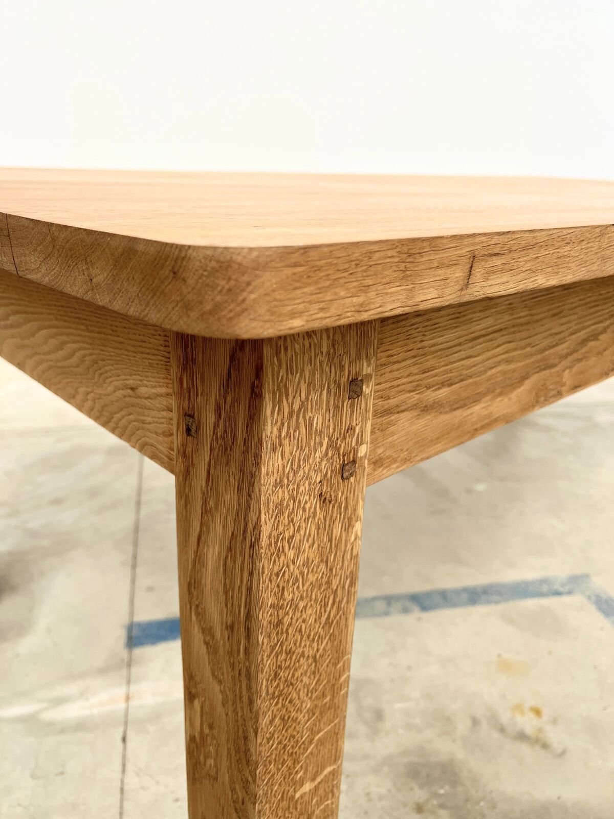 Large contemporary solid oak farmhouse table