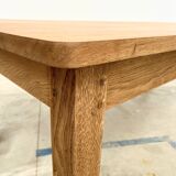 Large contemporary solid oak farmhouse table