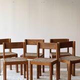 Set of 6 vintage chairs circa 60s