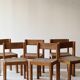 Set of 6 vintage chairs circa 60s
