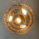 Cascade chandelier in bronze and crystal pendants