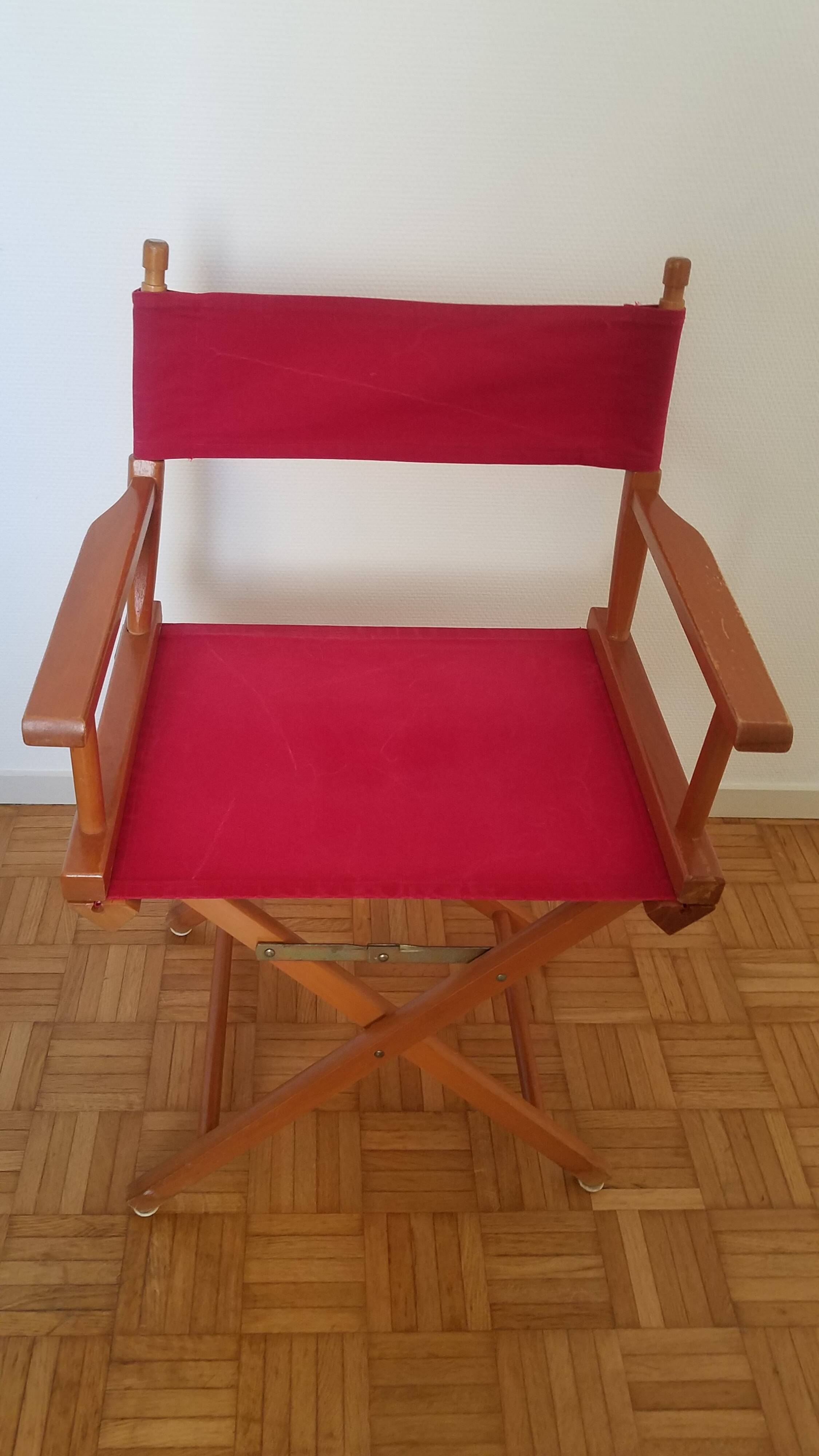 Vintage folding director's chair