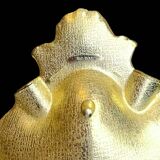 Ashtray or shell-shaped trinket tray in gilded zamak – EP Zinc, Italy, 1960s