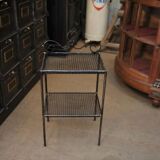 1940 perforated metal tray side table