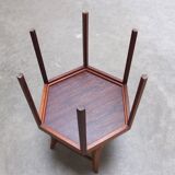 Rosewood 'Hexagon' side table by Hans Christian Andersen, 1960s