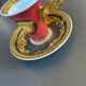 High cup + saucer Versace Medusa red - Rosenthal Ikarus - new