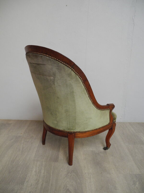Fauteuil style louis XV/louis XVI acajou