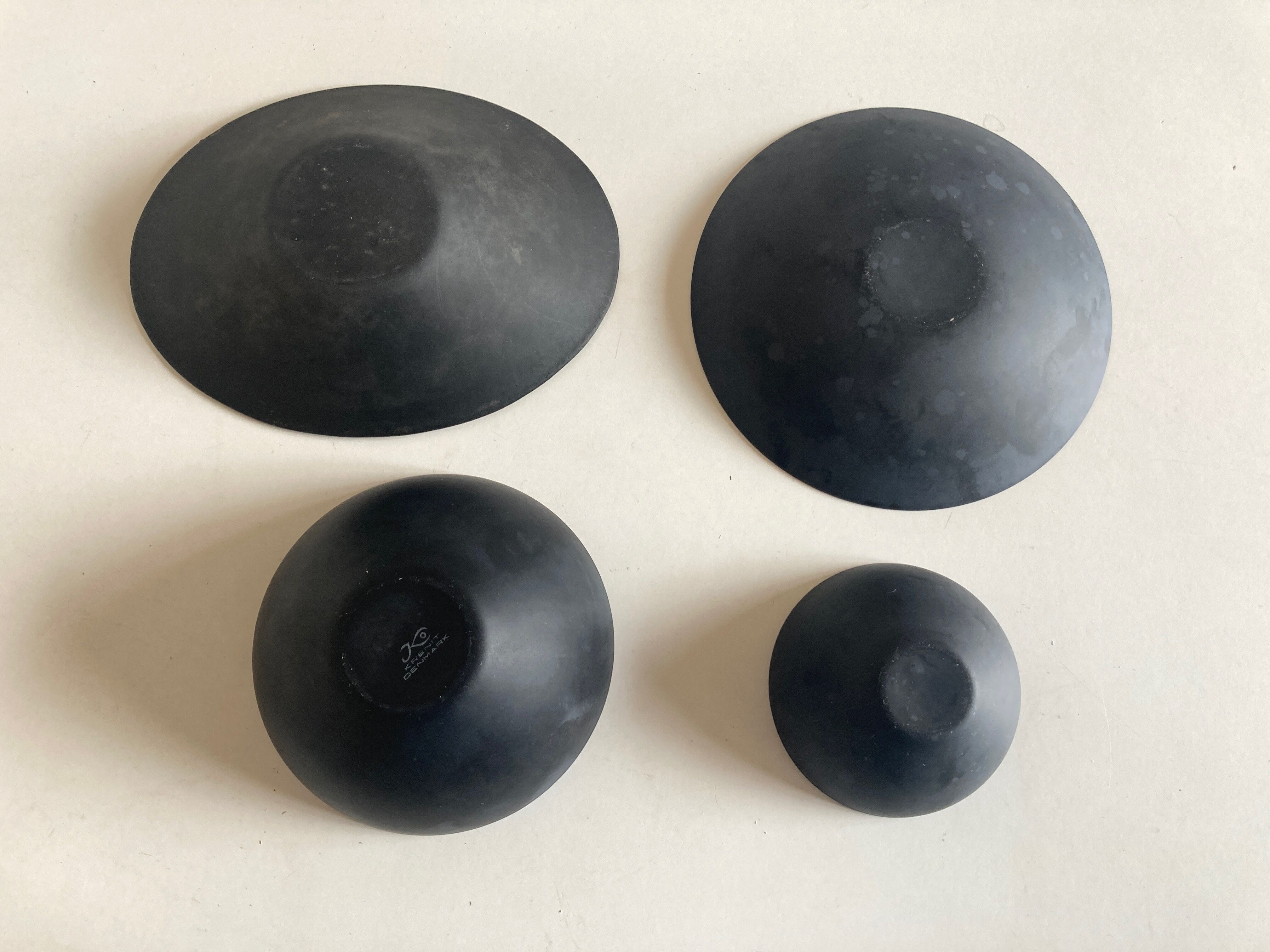 Herbert Krenchel set of 4 bowls for Krenit Denmark, 1960