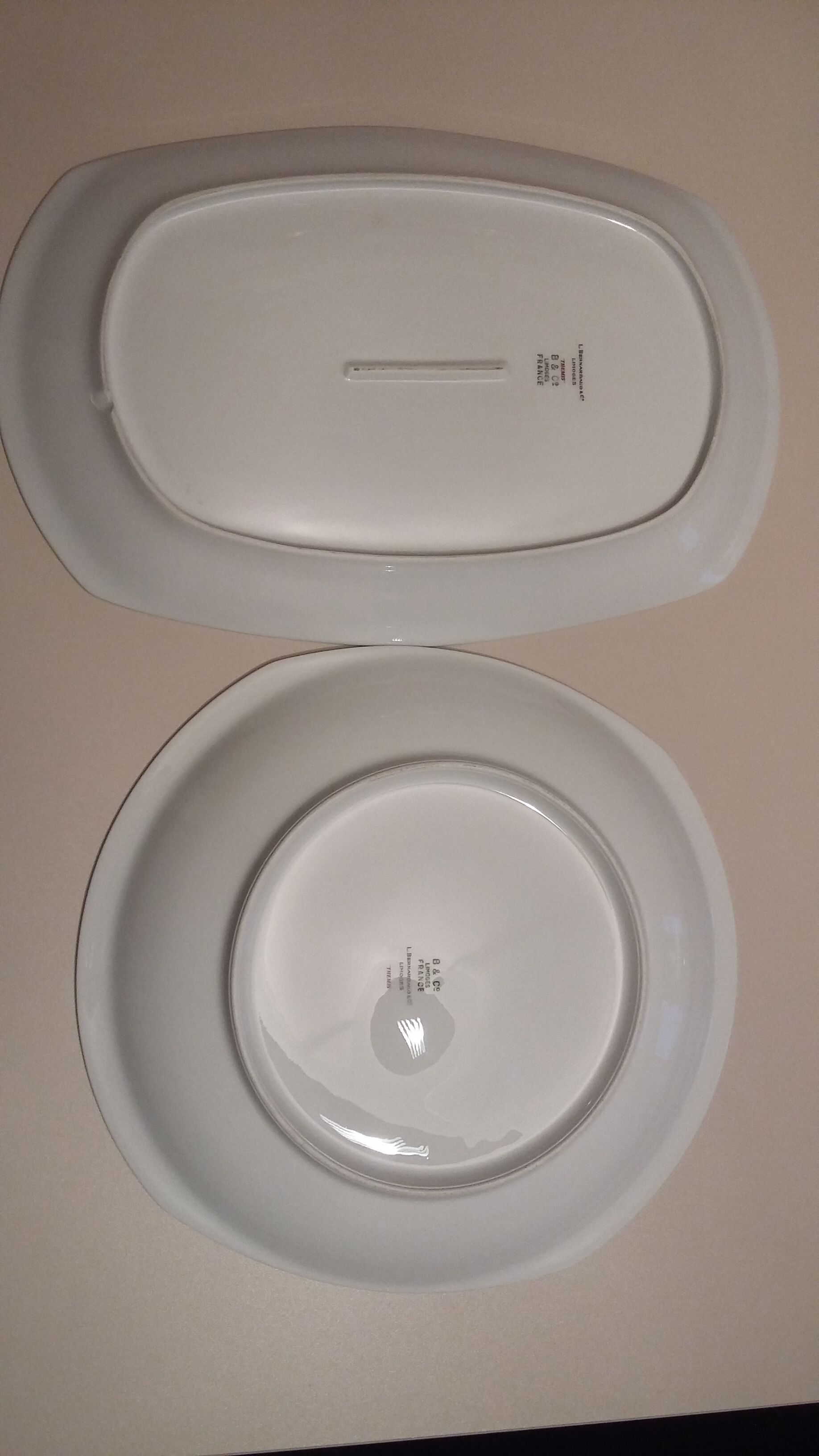 2 serving dishes Bernardaud Limoges