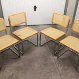 Lot of 4 chairs B32 by Marcel Breuer