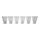 6 Daum Kim model wine glasses, mid-20th century