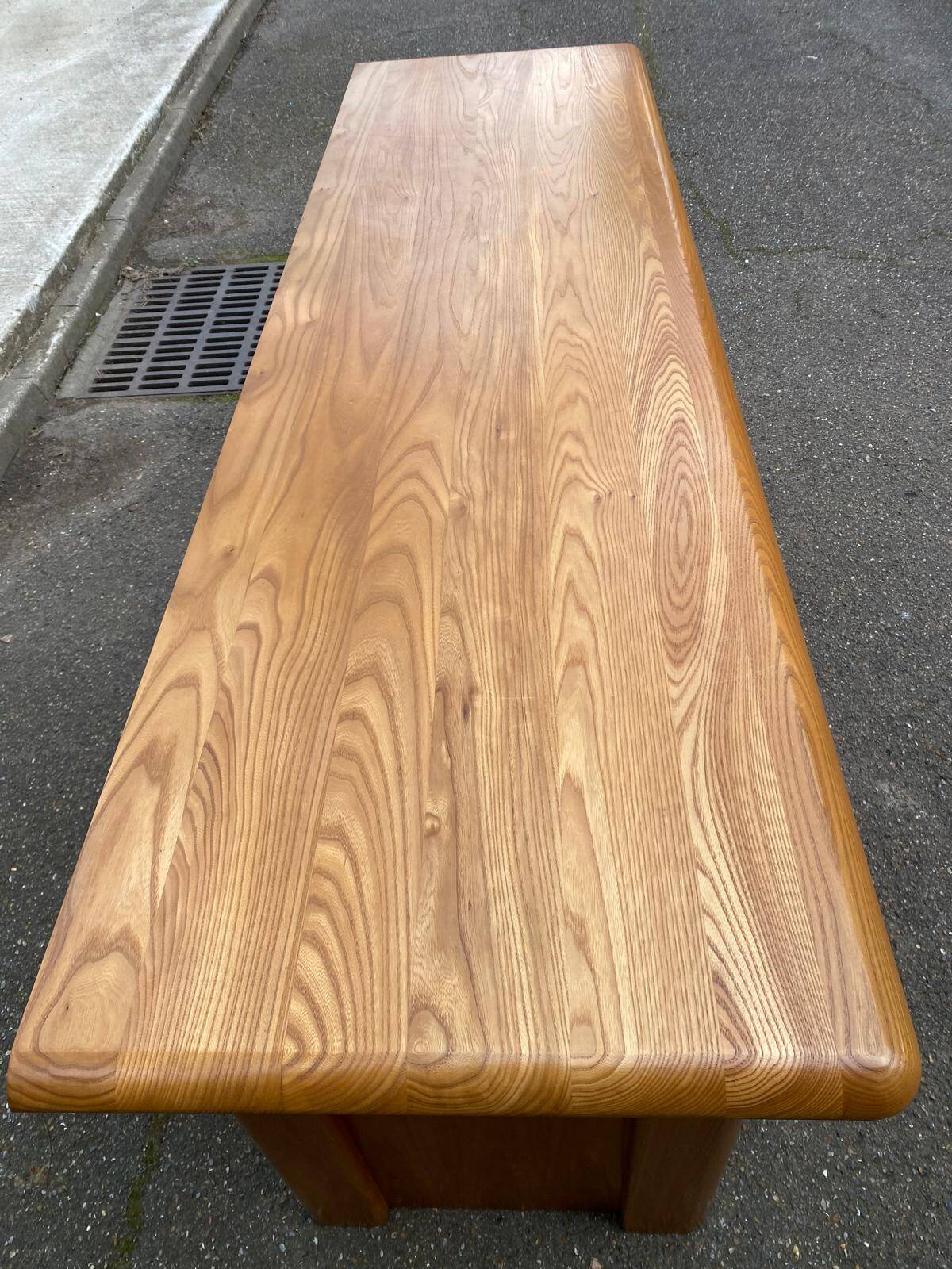 Vintage Scandinavian oak sideboard from the 1980s.