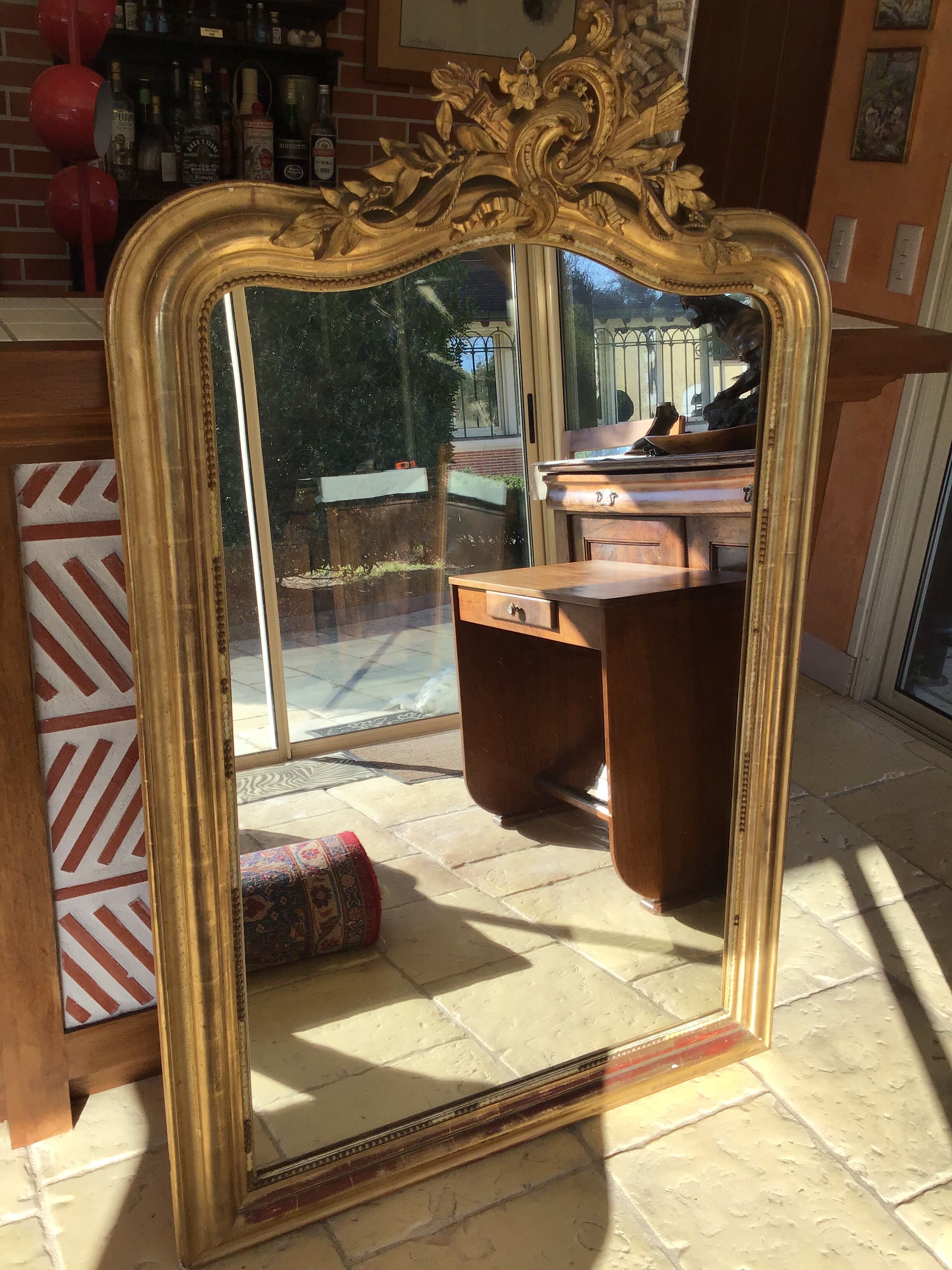 Miroir de cheminée 156 x 102cm