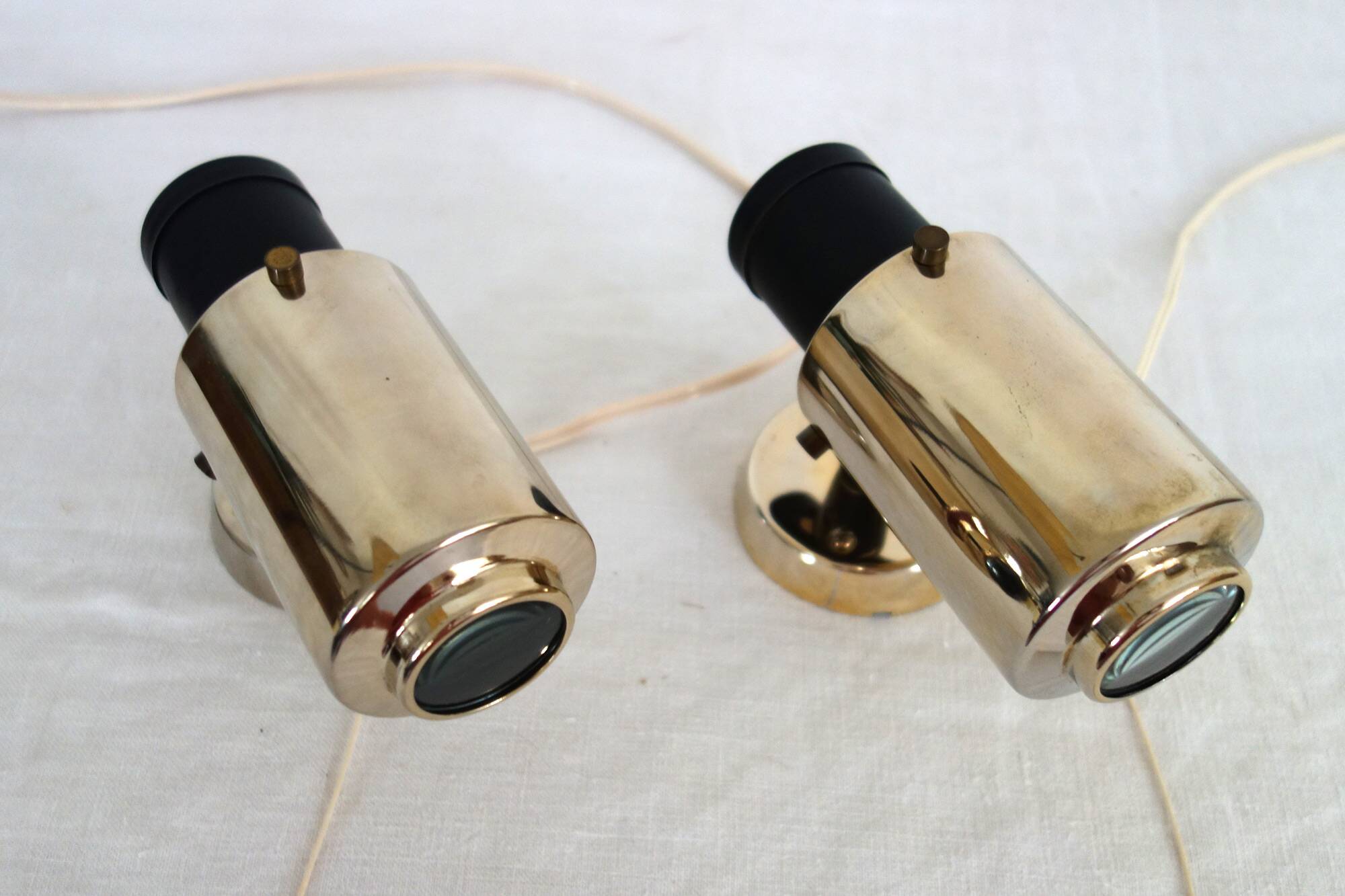 2 Zodiac wall lights by Jacques Biny from the 1950s.