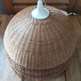 Suspension lampshade chandelier cannage dp 0823313