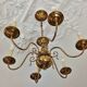 brass chandelier with 6 branches