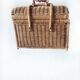 Panier rectangulaire en osier tressé