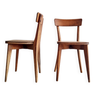Paire de chaises bistrot anciennes