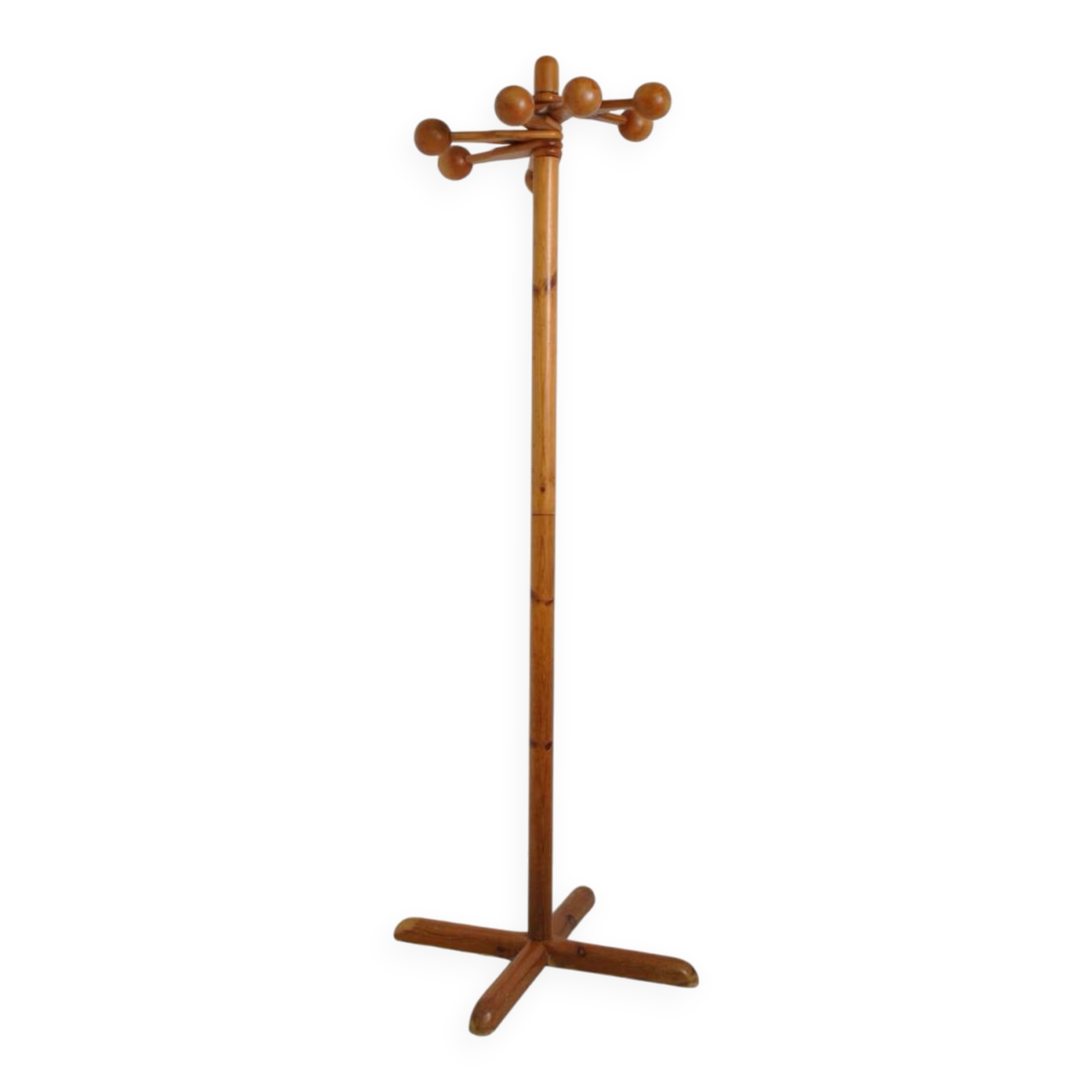 Pine coat rack from the 1970s