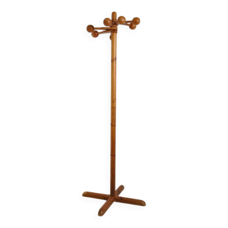 Porte manteau en pin 1970