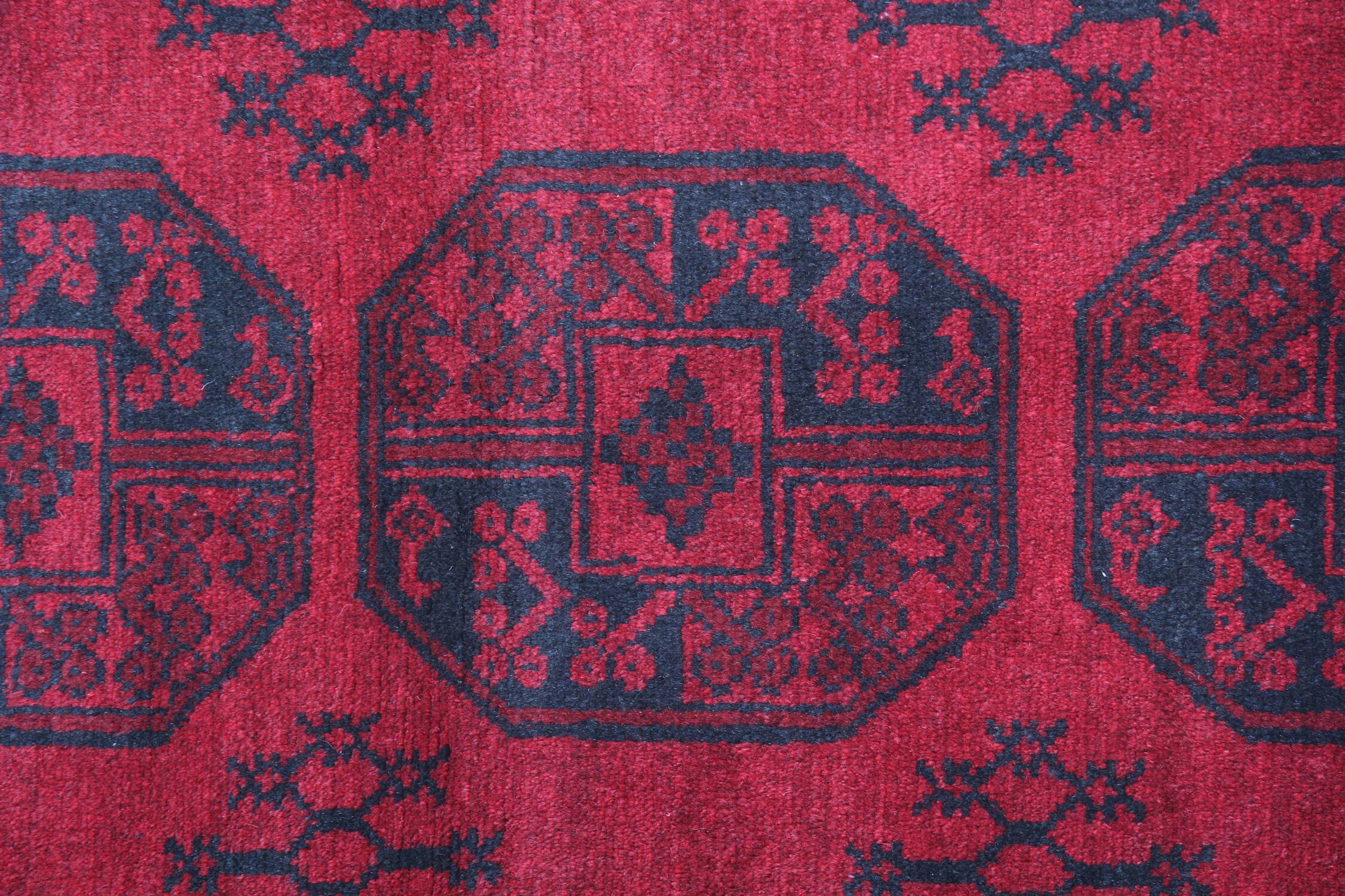 Handwoven Red Rug Traditional Ziegler Carpet- 105x190cm