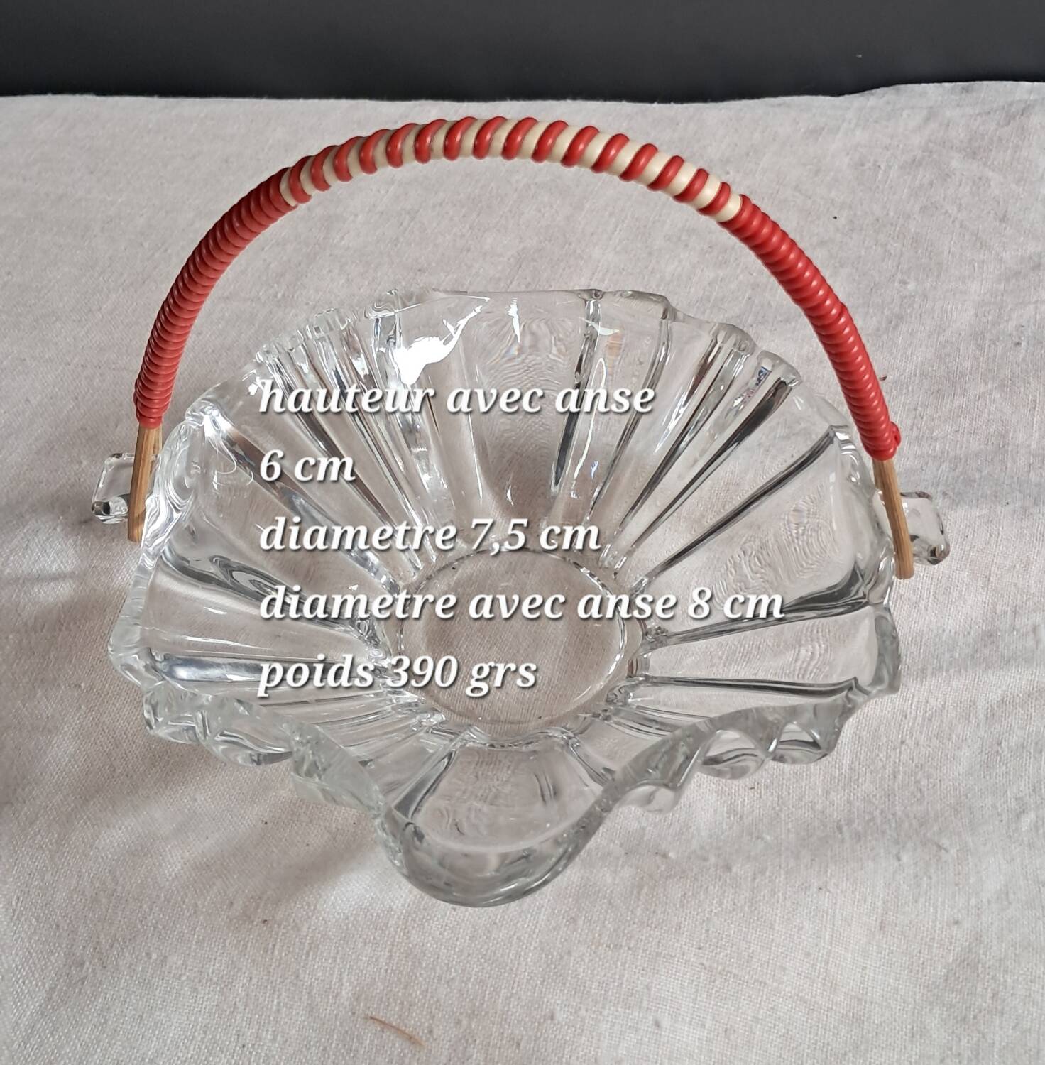 Art Deco glass basket