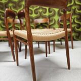 Set of 6 Møller teak chairs 1960